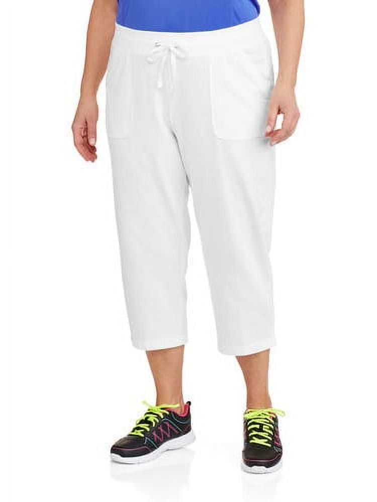 Women s Plus Size Knit Capri Pants up to size 4X Walmart