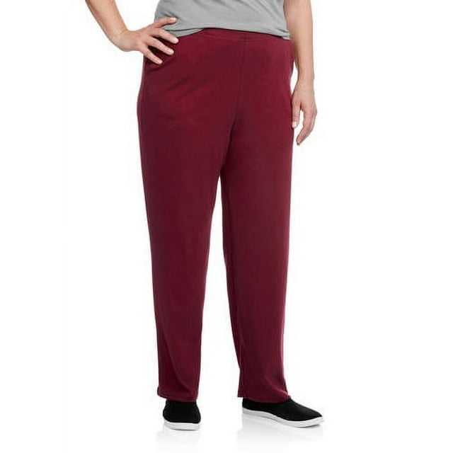 Women's Plus-Size Knit Pull on Pant Petite - Walmart.com