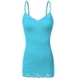 thumbnail image 1 of Women's Plus Size Lace Low-cut Camisole Tank Top Adjustable Cami, 1 of 1