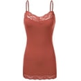 thumbnail image 1 of Women's Plus Size Lace Low-cut Camisole Tank Top Adjustable Cami, 1 of 1