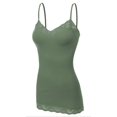 thumbnail image 1 of Women's Plus Size Lace Low-cut Camisole Tank Top Adjustable Cami, 1 of 1