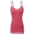 thumbnail image 1 of Women's Plus Size Lace Low-cut Camisole Tank Top Adjustable Cami, 1 of 1