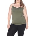 thumbnail image 1 of Women's Plus Size Lace Trim Tank Top, 1 of 2