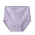 thumbnail image 1 of Women's Plus Size Leak-Proof Underwear High Waist Cotton Briefs Tummy Control Full Coverage Lace Trim Breathable Comfort Daily Wear, 1 of 9