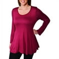 thumbnail image 1 of Women's Plus Size Less is More Long Sleeve Tunic, 1 of 3
