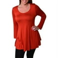thumbnail image 1 of Women's Plus Size Less is More Long Sleeve Tunic, 1 of 3