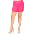 thumbnail image 1 of Women's Plus Size Lightweight Elastic High Waist Basic Solid Pants Shorts, 1 of 4