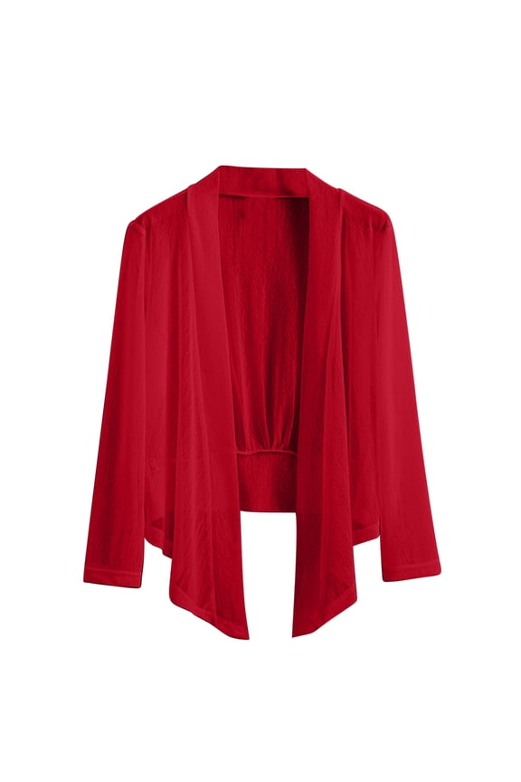 Women's Plus Size Lightweight Open Front Cardigan Sun Protection Cover Ups Shrugs Shawls and Wraps Kimono Jacket Coat