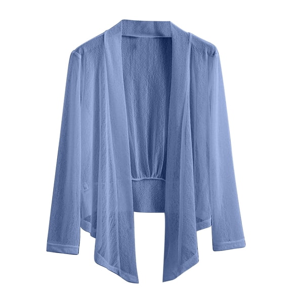Women's Plus Size Lightweight Open Front Cardigan Sun Protection Cover Ups Shrugs Shawls and Wraps Kimono Jacket Coat