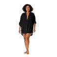 thumbnail image 1 of Women's Plus Size Live In Color Button Down Shirt Swimsuit Cover Up, 1 of 8