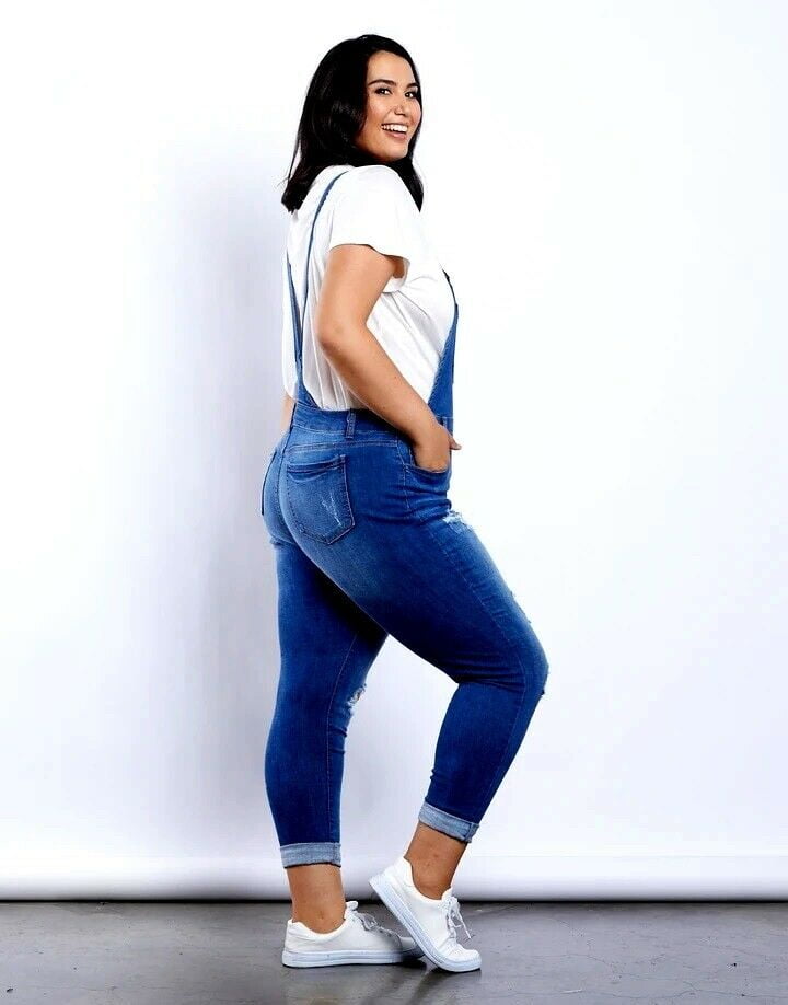 Overall jumpsuit plus size sale