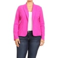 thumbnail image 1 of Women's Plus Size Long Sleeve Open Front Blazer for Office and Casual Wear, 1 of 5