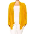 thumbnail image 1 of Women's Plus Size Long Sleeves Loose Fit Solid Open Cardigan, 1 of 4