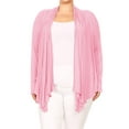 thumbnail image 1 of Women's Plus Size Long Sleeves Loose Fit Solid Open Cardigan, 1 of 4