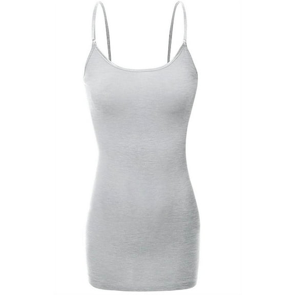 Women's Plus Size Low-cut Camisole Tank Top Adjustable Cami
