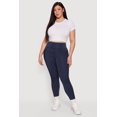 thumbnail image 1 of Women's Plus Size Mesh Detail Cell Phone Pocket Leggings, 1 of 5