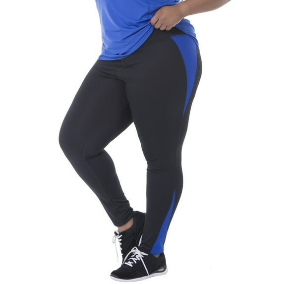Women's Plus-Size Mesh Pieced Legging