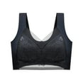thumbnail image 1 of Women's Plus Size Minimizer Bra Lace Mesh Seamless Bra Thin Full Coverage Bra, 1 of 2