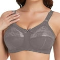 thumbnail image 1 of Women's Plus Size Minimizer Lace Bra - Full Coverage, Non-Padded/Non-Wired - Adjustable Straps - 34-46 Sizes, 1 of 4