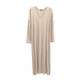 thumbnail image 1 of Women's Plus Size Modal Nightgown Short Sleeve V-Neck Mid-Length Sleep Dress Soft Home Loungewear, 1 of 6