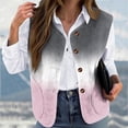 thumbnail image 1 of Women's Plus Size Multicolor Collarless Vest Printed Loose, 1 of 5