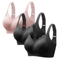 thumbnail image 1 of Women's Plus Size No Underwire Thin Bra - Breathable Beauty Back Minimizer Bra, 1 of 8