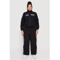 thumbnail image 1 of Women's Plus Size Not Now Embroidered Windbreaker, 1 of 5