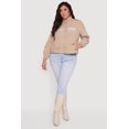 thumbnail image 1 of Women's Plus Size Not Now Embroidered Windbreaker, 1 of 5