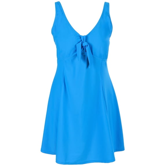 Women's Plus Size One Piece Swimdress Swimsuit Swimwear, Royal Blue, XXL