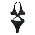 thumbnail image 1 of Women's Plus Size One-Piece Swimsuits - Tummy Control, Removable Padding, Nylon Spandex, S-XXL Sizes, Beach/Pool/Swimming Activities, 1 of 6