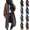 thumbnail image 1 of Women's Plus Size Oversized Long Cardigan Sweaters Chunky Knit Open Front Coats Fall Winter Long Sleeve Cardigan Jacket Loose Coat, 1 of 9
