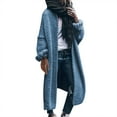 thumbnail image 1 of Women's Plus Size Oversized Long Cardigan Sweaters Chunky Knit Open Front Coats Fall Winter Long Sleeve Cardigan Jacket Loose Coat, 1 of 9