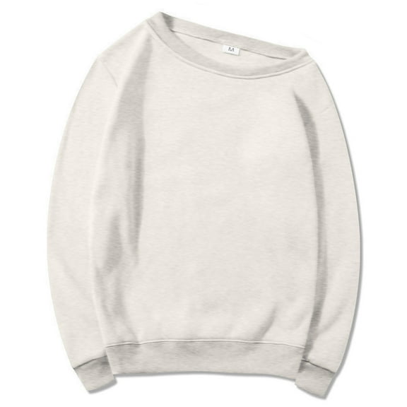 Women's Plus Size Oversized Off-Shoulder Long Sleeve Sweatshirt, No Hood Trendy Loose Fit Tops for Fall Winter Casual Wear, Daily Use, and Outdoor Activities Grey XXXL