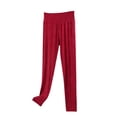 thumbnail image 1 of Women's Plus Size Pajama Pants Wide Leg Sleep Bottoms Elastic Waist Comfy Yoga Lounge Trousers, 1 of 5