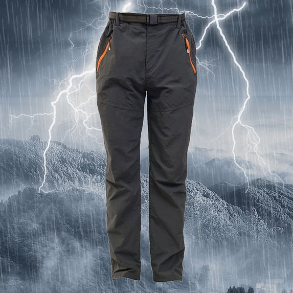 Women's Plus Size Pants Women'S Outdoor Sports Quick Drying Windproof And Rainproof Mountain Climbing Quick Drying Pants,Gray Women's Plus Size Pants XXL