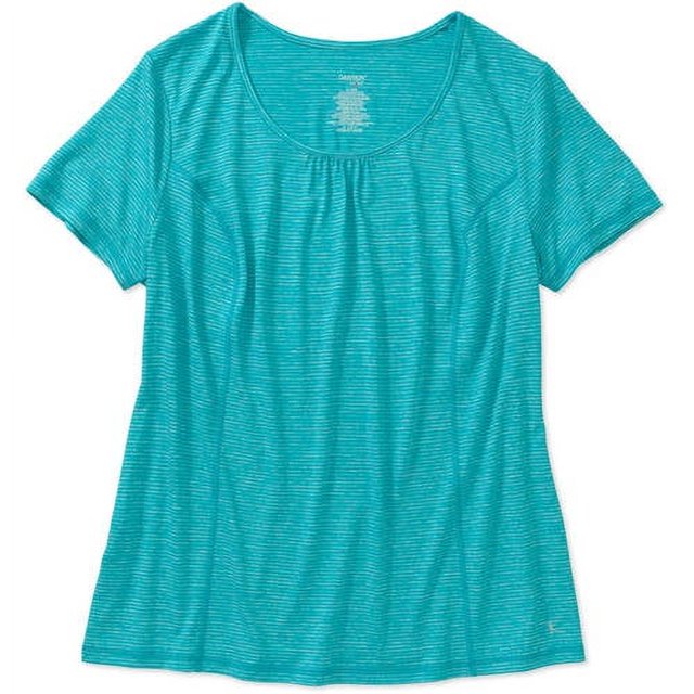 Women's PlusSize Performance Shirred Active Tee With Flattering