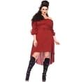 thumbnail image 1 of Women's Plus-Size Plus High Low Peasant Dress Costume, Rust, 1X/2X, 1 of 3