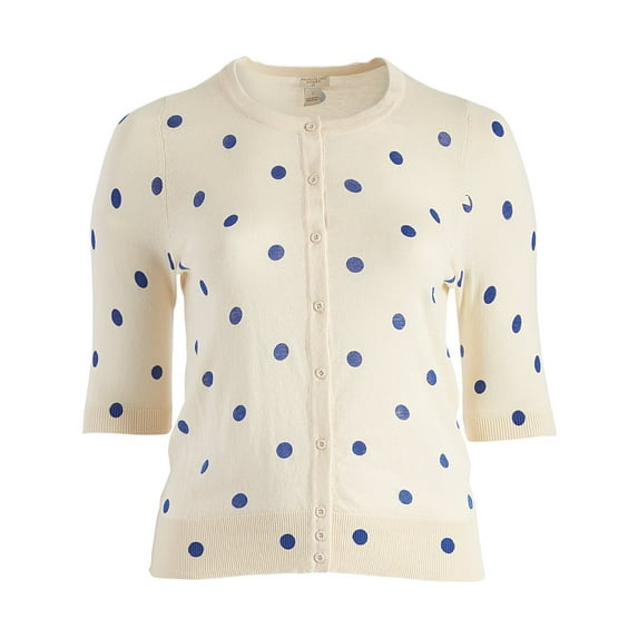 Women's Plus Size Polka Dots Lightweight Cardigan