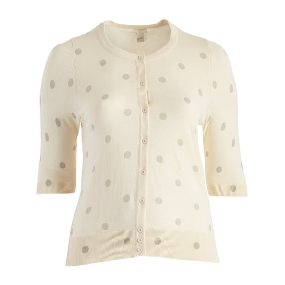 Women's Plus Size Polka Dots Lightweight Cardigan