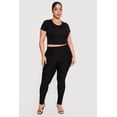 thumbnail image 1 of Women's Plus Size Ponte Pull On Skinny Pants, 1 of 4