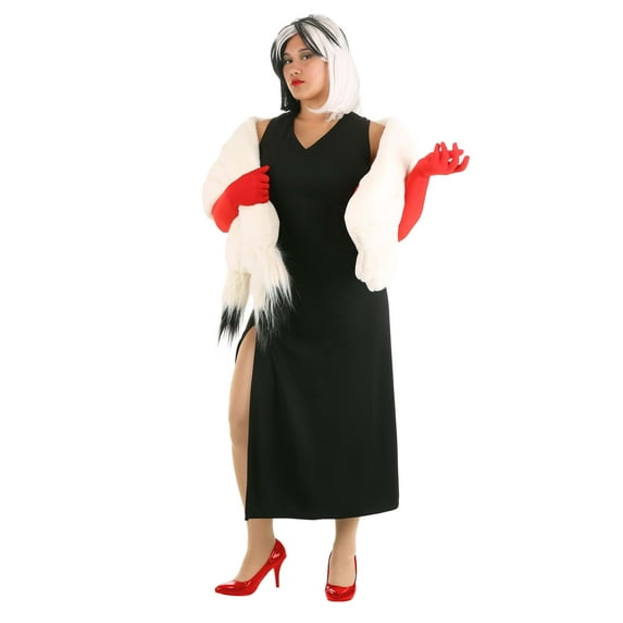 Women's Plus Size Prestige Cruella De Vil Stole Costume