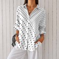 thumbnail image 1 of Women’s Plus Size Printed Button Down Long Sleeve Casual Blouse Shirt, 1 of 5