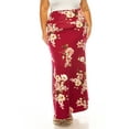 thumbnail image 1 of Women's Plus Size Printed High Waisted A-Line Maxi Skirt with Foldable Waistband - Relax, 1 of 7