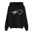thumbnail image 1 of Women's Plus Size Printed Hoodie Sweatshirt with Drawstring - Stylish Slouchy Blouse for Comfort and Fashion, 1 of 3