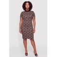 thumbnail image 1 of Women's Plus Size Printed Short Sleeve Sweater Dress, 1 of 3
