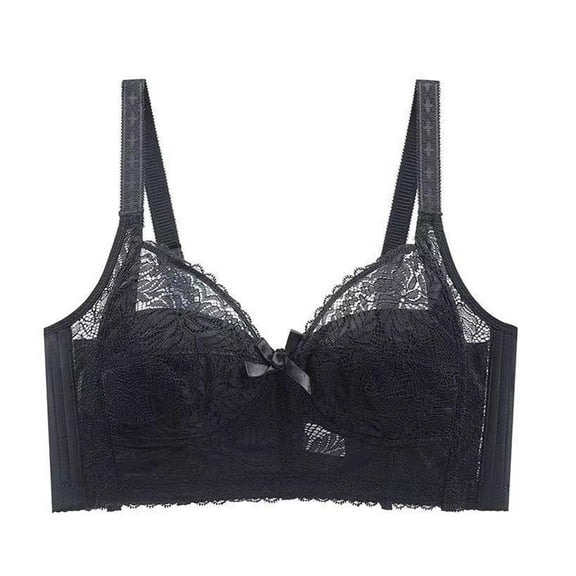 Women's Plus Size Push Up Bra Thin Padded Minimizing Lift Support Comfortable Sexy Lingerie Brassiere for Sagging Side