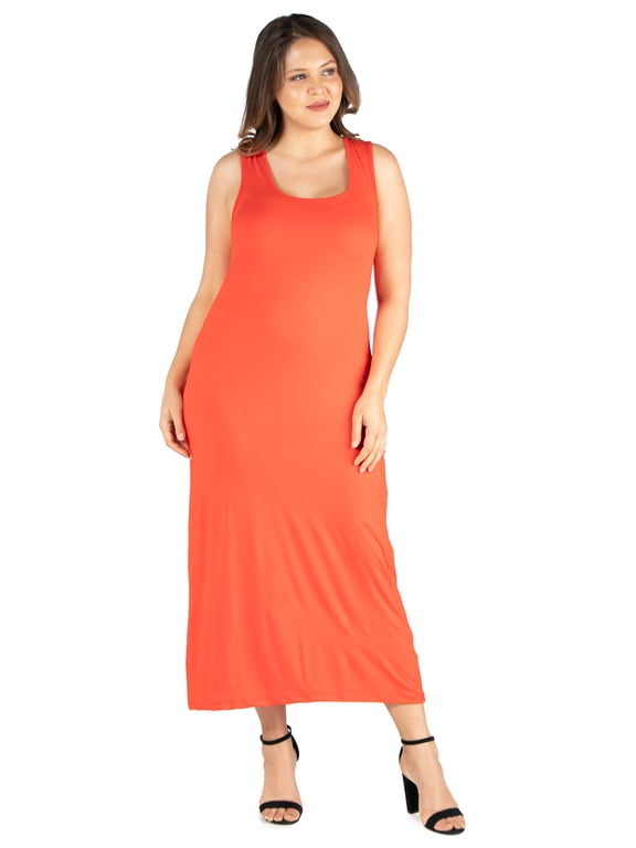 Women’s Plus Size Racerback Maxi Dress