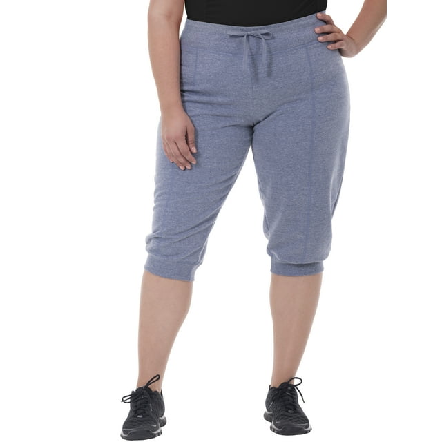 Women's Plus-Size Seamed Capri Jogger - Walmart.com