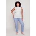 thumbnail image 1 of Women's Plus Size Seamless Ribbed Knit Mock Neck Tank Top, 1 of 4