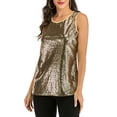 thumbnail image 1 of Women's Plus Size Sequin Tops Glitter Tank Top Sleeveless Sparkle Shimmer Shirt Tops Tank Top Shimmer Camisole Vest, 1 of 6